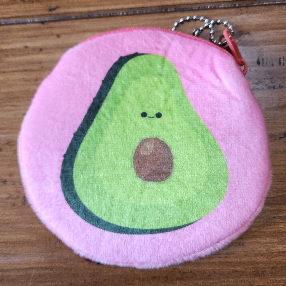 Small Avocado Plush Coin Purse